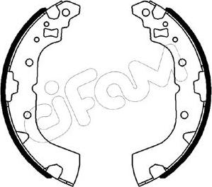 Cifam 153-602 - Комплект тормозных колодок, барабанные autospares.lv