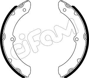 Cifam 153-638 - Комплект тормозных колодок, барабанные autospares.lv