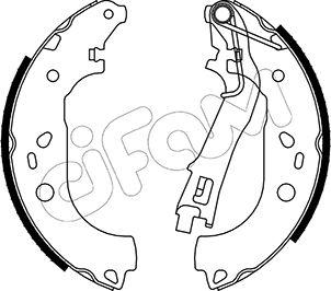 Cifam 153-099 - Комплект тормозных колодок, барабанные autospares.lv