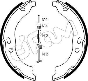 Cifam 153-095K - Комплект тормозов, ручник, парковка autospares.lv