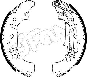 Cifam 153-093 - Комплект тормозных колодок, барабанные autospares.lv