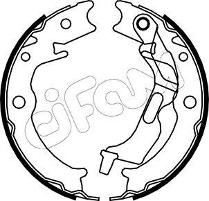 Cifam 153-052 - Комплект тормозов, ручник, парковка autospares.lv