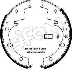 Cifam 153-065 - Комплект тормозных колодок, барабанные autospares.lv