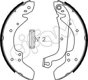 Cifam 153-062 - Комплект тормозных колодок, барабанные autospares.lv