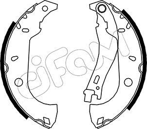 Cifam 153-067 - Комплект тормозных колодок, барабанные autospares.lv