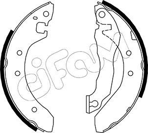 Cifam 153-005 - Комплект тормозных колодок, барабанные autospares.lv