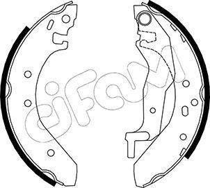 Cifam 153-006 - Комплект тормозных колодок, барабанные autospares.lv