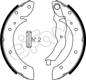 Cifam 153-015 - Комплект тормозных колодок, барабанные autospares.lv