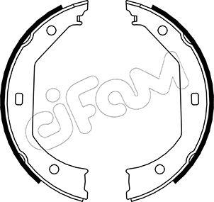 Cifam 153-017 - Комплект тормозов, ручник, парковка autospares.lv