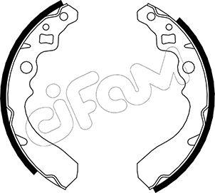 Cifam 153-034 - Комплект тормозных колодок, барабанные autospares.lv