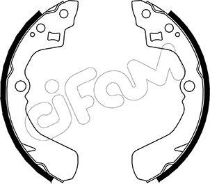 Cifam 153-037 - Комплект тормозных колодок, барабанные autospares.lv