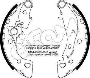 Cifam 153-024Y - Комплект тормозных колодок, барабанные autospares.lv