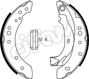 Cifam 153-025 - Комплект тормозных колодок, барабанные autospares.lv