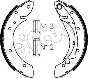 TRW GS8555 - Комплект тормозных колодок, барабанные autospares.lv