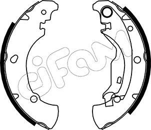 Cifam 153-076 - Комплект тормозных колодок, барабанные autospares.lv