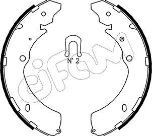 Cifam 153-193 - Комплект тормозных колодок, барабанные autospares.lv