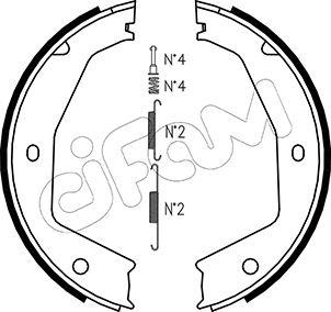 Cifam 153-197K - Комплект тормозов, ручник, парковка autospares.lv