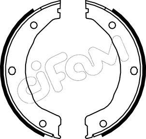 Cifam 153-145 - Комплект тормозов, ручник, парковка autospares.lv