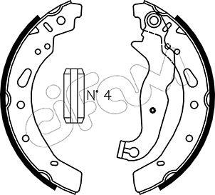 Cifam 153-148 - Комплект тормозных колодок, барабанные autospares.lv