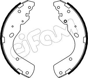 Cifam 153-143 - Комплект тормозных колодок, барабанные autospares.lv