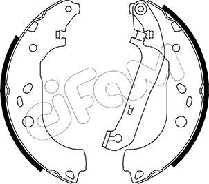 Cifam 153-142 - Комплект тормозных колодок, барабанные autospares.lv