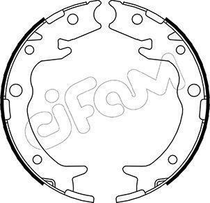 Cifam 153-159 - Комплект тормозов, ручник, парковка autospares.lv