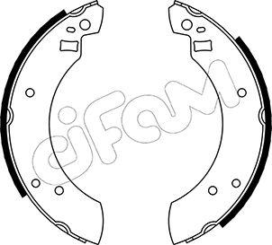 Cifam 153-104 - Комплект тормозных колодок, барабанные autospares.lv