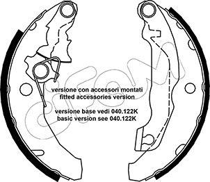 Cifam 153-131Y - Комплект тормозных колодок, барабанные autospares.lv