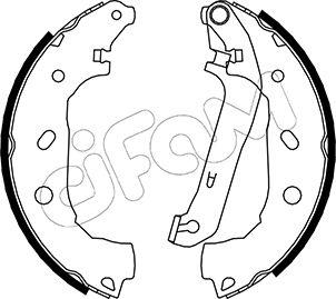 Cifam 153-138 - Комплект тормозных колодок, барабанные autospares.lv