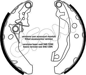 Cifam 153-132Y - Комплект тормозных колодок, барабанные autospares.lv