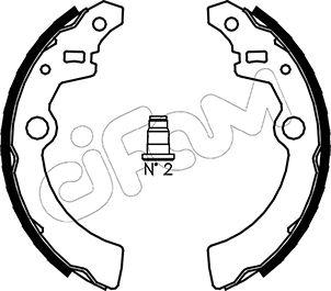 Cifam 153-385 - Комплект тормозных колодок, барабанные autospares.lv