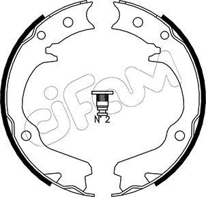 Cifam 153-386 - Комплект тормозов, ручник, парковка autospares.lv