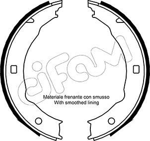 Cifam 153-330 - Комплект тормозов, ручник, парковка autospares.lv