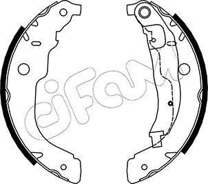 Cifam 153-333 - Комплект тормозных колодок, барабанные autospares.lv