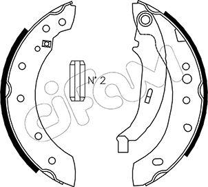 Cifam 153-332 - Комплект тормозных колодок, барабанные autospares.lv