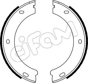 Cifam 153-325 - Комплект тормозов, ручник, парковка autospares.lv