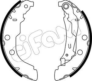 Cifam 153-326 - Комплект тормозных колодок, барабанные autospares.lv