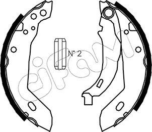 Cifam 153-322 - Комплект тормозных колодок, барабанные autospares.lv