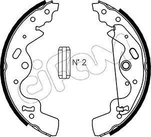 Cifam 153-370 - Комплект тормозных колодок, барабанные autospares.lv