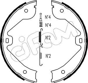 Cifam 153-244K - Комплект тормозов, ручник, парковка autospares.lv