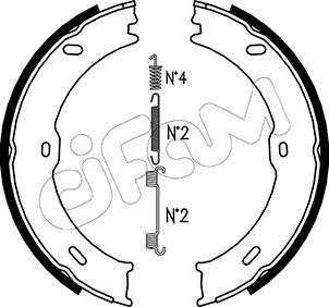 Cifam 153-246K - Комплект тормозов, ручник, парковка autospares.lv