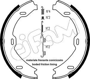 Cifam 153-241K - Комплект тормозов, ручник, парковка autospares.lv