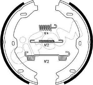 Cifam 153-247K - Комплект тормозов, ручник, парковка autospares.lv