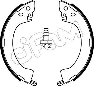 Cifam 153-251 - Комплект тормозных колодок, барабанные autospares.lv