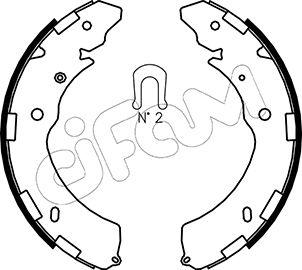 Cifam 153-269 - Комплект тормозных колодок, барабанные autospares.lv