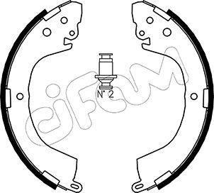 Cifam 153-260 - Комплект тормозных колодок, барабанные autospares.lv