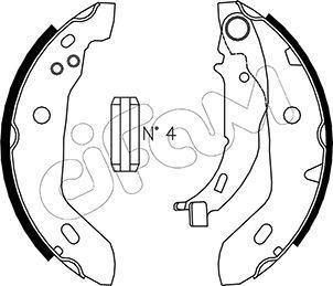 Cifam 153-235 - Комплект тормозных колодок, барабанные autospares.lv