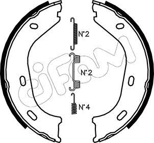 Cifam 153-232K - Комплект тормозов, ручник, парковка autospares.lv