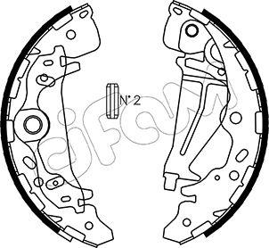 Cifam 153-226 - Комплект тормозных колодок, барабанные autospares.lv