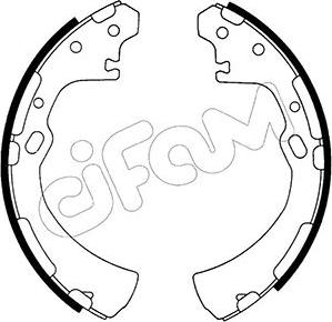 Cifam 153-279 - Комплект тормозных колодок, барабанные autospares.lv